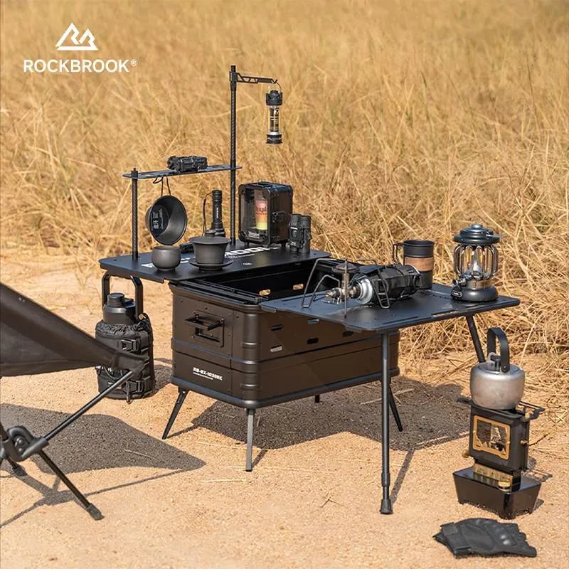 40L Tactical Camping Storage Box & Table – Quick Open, Folding - mochibicycle