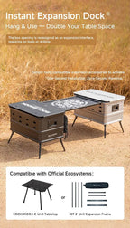 40L Tactical Camping Storage Box & Table – Quick Open, Folding - mochibicycle