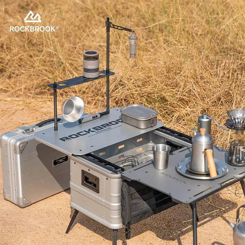 40L Tactical Camping Storage Box & Table – Quick Open, Folding - mochibicycle