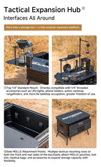 40L Tactical Camping Storage Box & Table – Quick Open, Folding - mochibicycle
