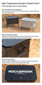 40L Tactical Camping Storage Box & Table – Quick Open, Folding - mochibicycle
