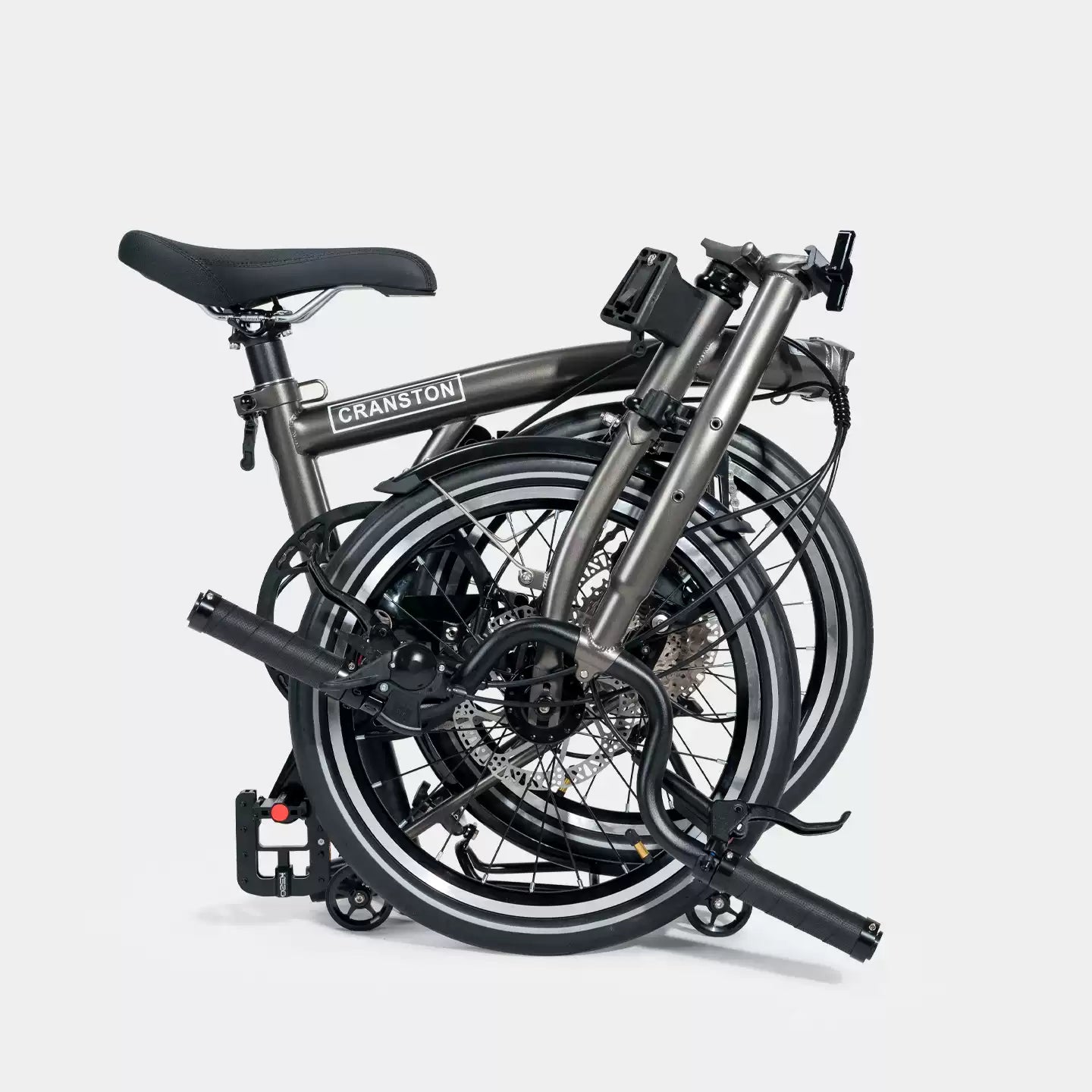 CRANSTON D9 16-Inch 9 Speed Chrome-Moly Steel 3-Fold Folding Bike