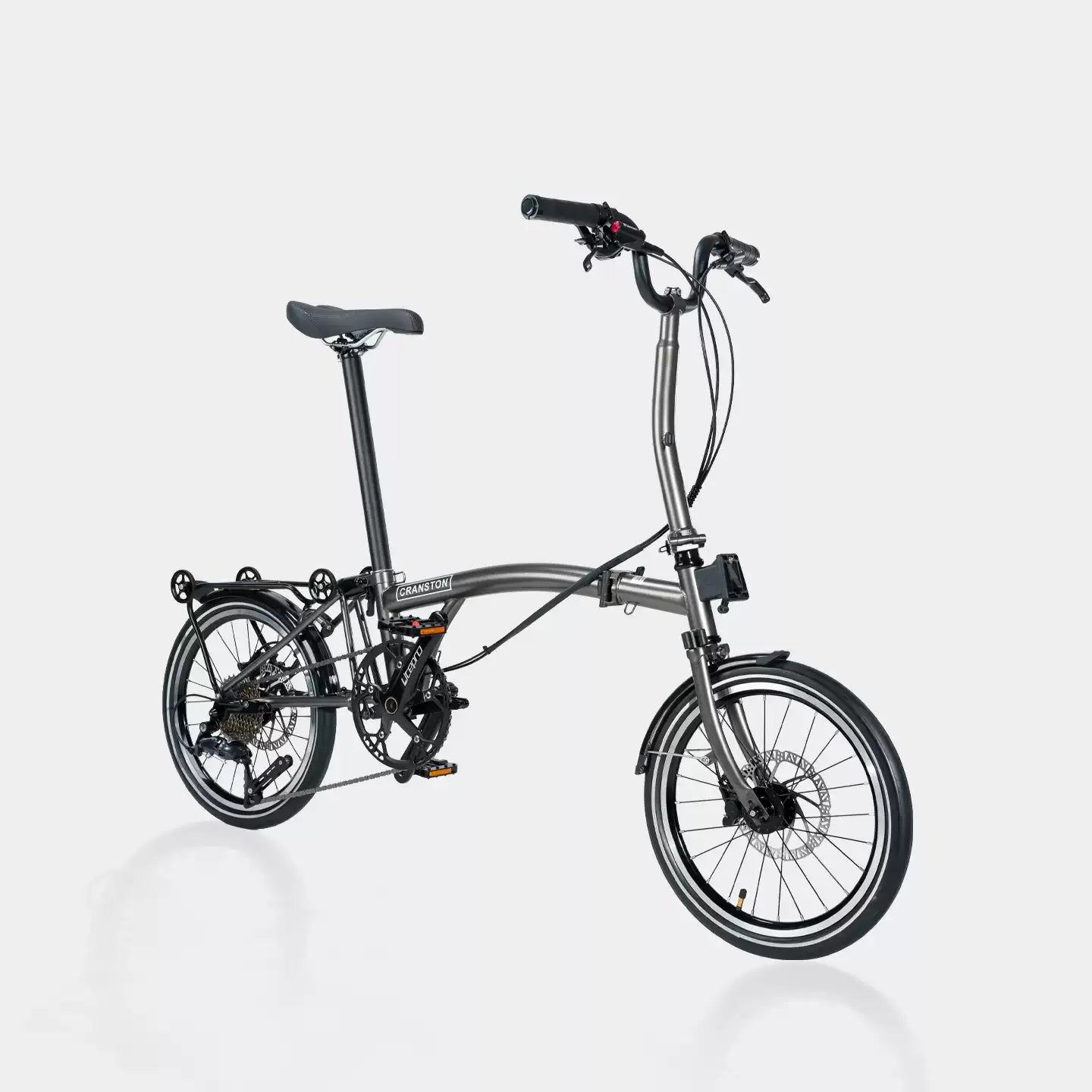CRANSTON D9 16-Inch 9 Speed Chrome-Moly Steel 3-Fold Folding Bike
