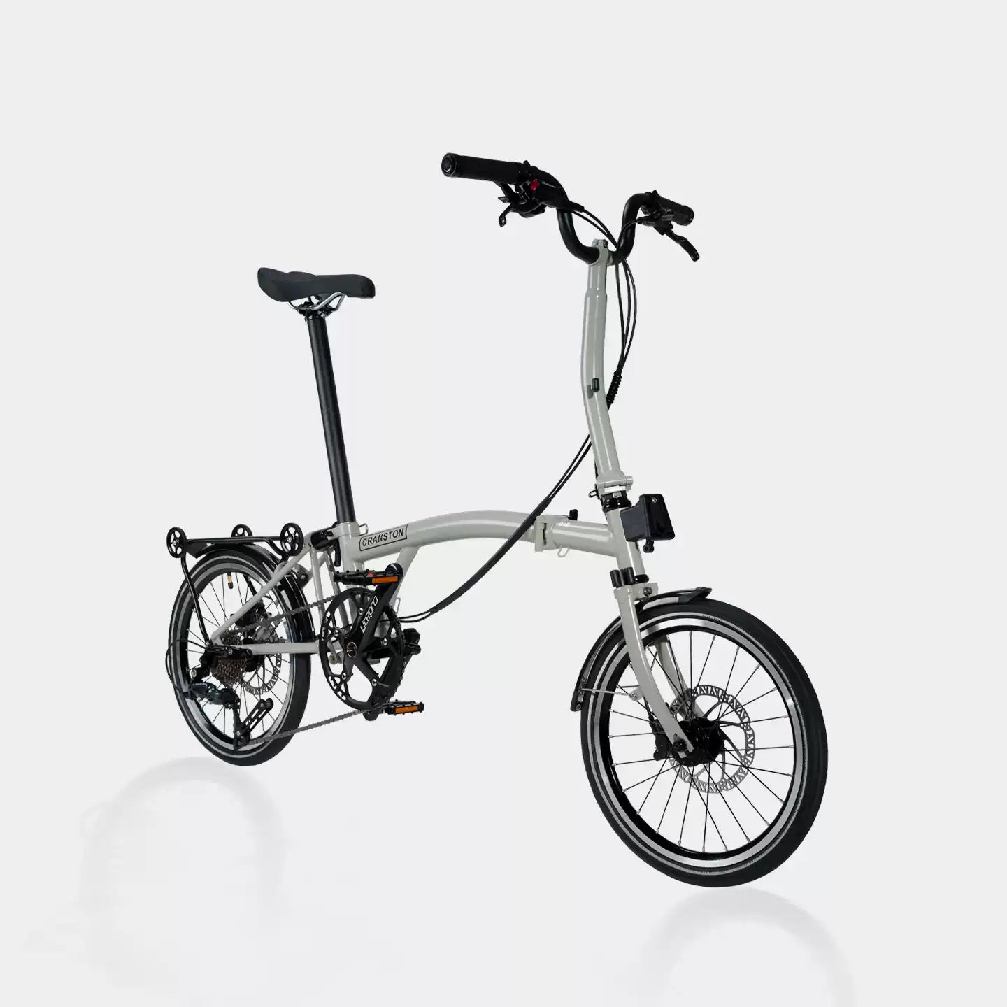 CRANSTON D9 16-Inch 9 Speed Chrome-Moly Steel 3-Fold Folding Bike