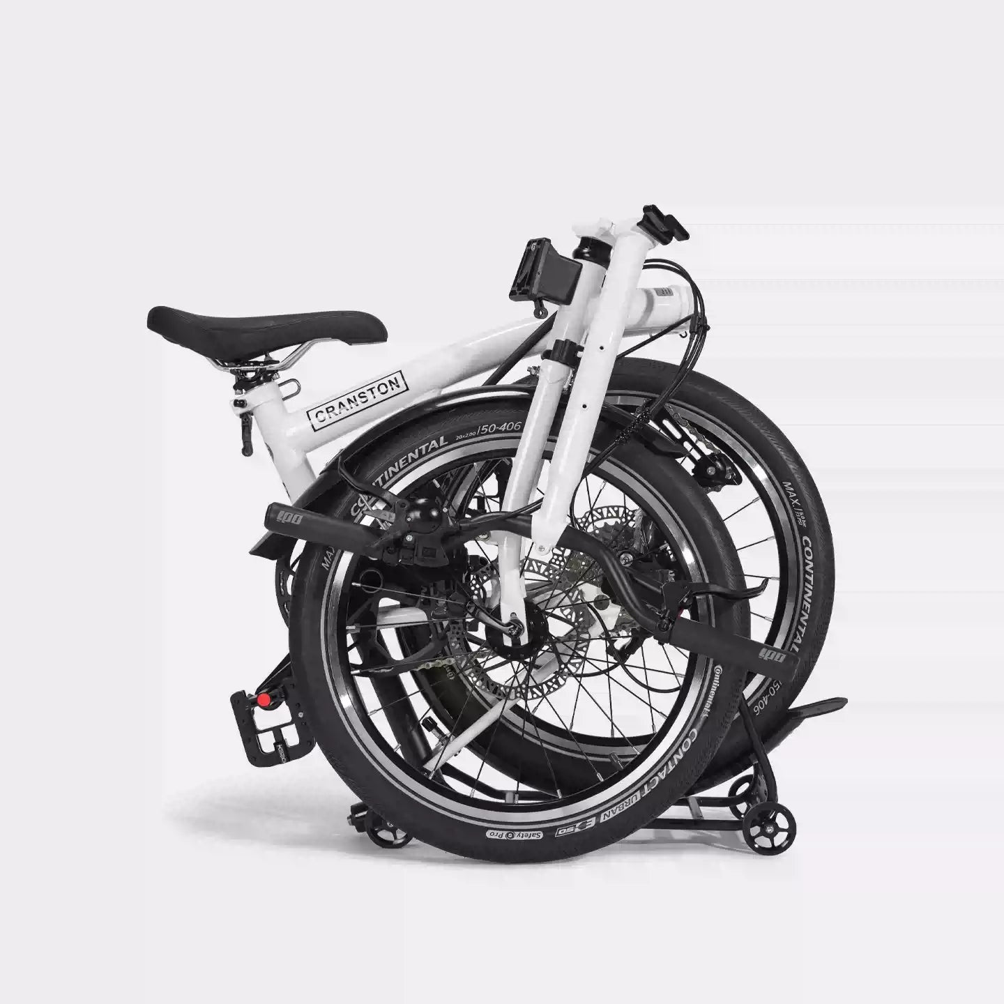 CRANSTON D20 20-Inch 9 Speed Chrome-Moly Steel 3-Fold Folding Bike - mochibicycle