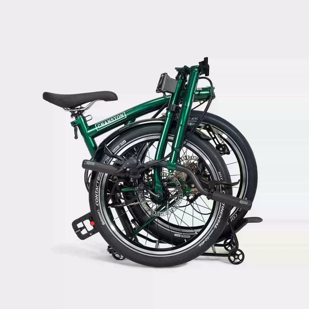 CRANSTON D20 20-Inch 9 Speed Chrome-Moly Steel 3-Fold Folding Bike - mochibicycle