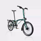 CRANSTON D20 20-Inch 9 Speed Chrome-Moly Steel 3-Fold Folding Bike - mochibicycle