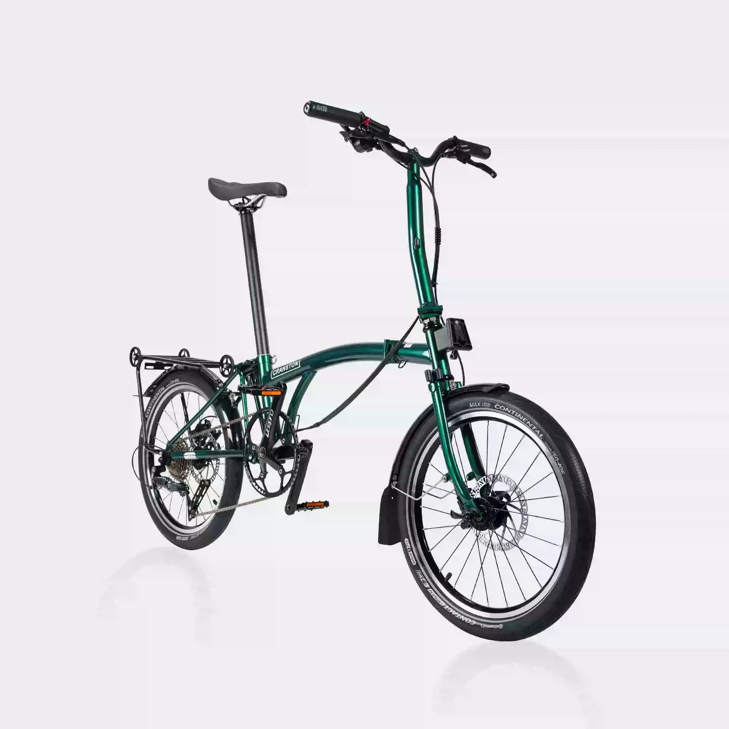 CRANSTON D20 20-Inch 9 Speed Chrome-Moly Steel 3-Fold Folding Bike - mochibicycle
