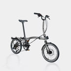CRANSTON D9 16-Inch 9 Speed Chrome-Moly Steel 3-Fold Folding Bike - mochibicycle