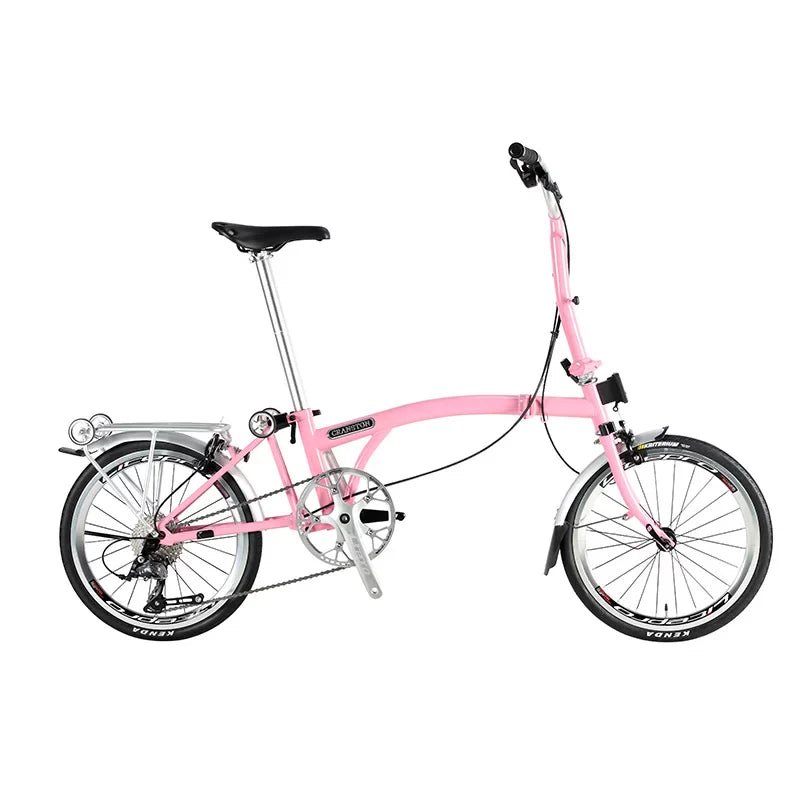 CRANSTON R20 20-Inch 9 Speed Chrome-Moly Steel 3-Fold Folding Bike - mochibicycle
