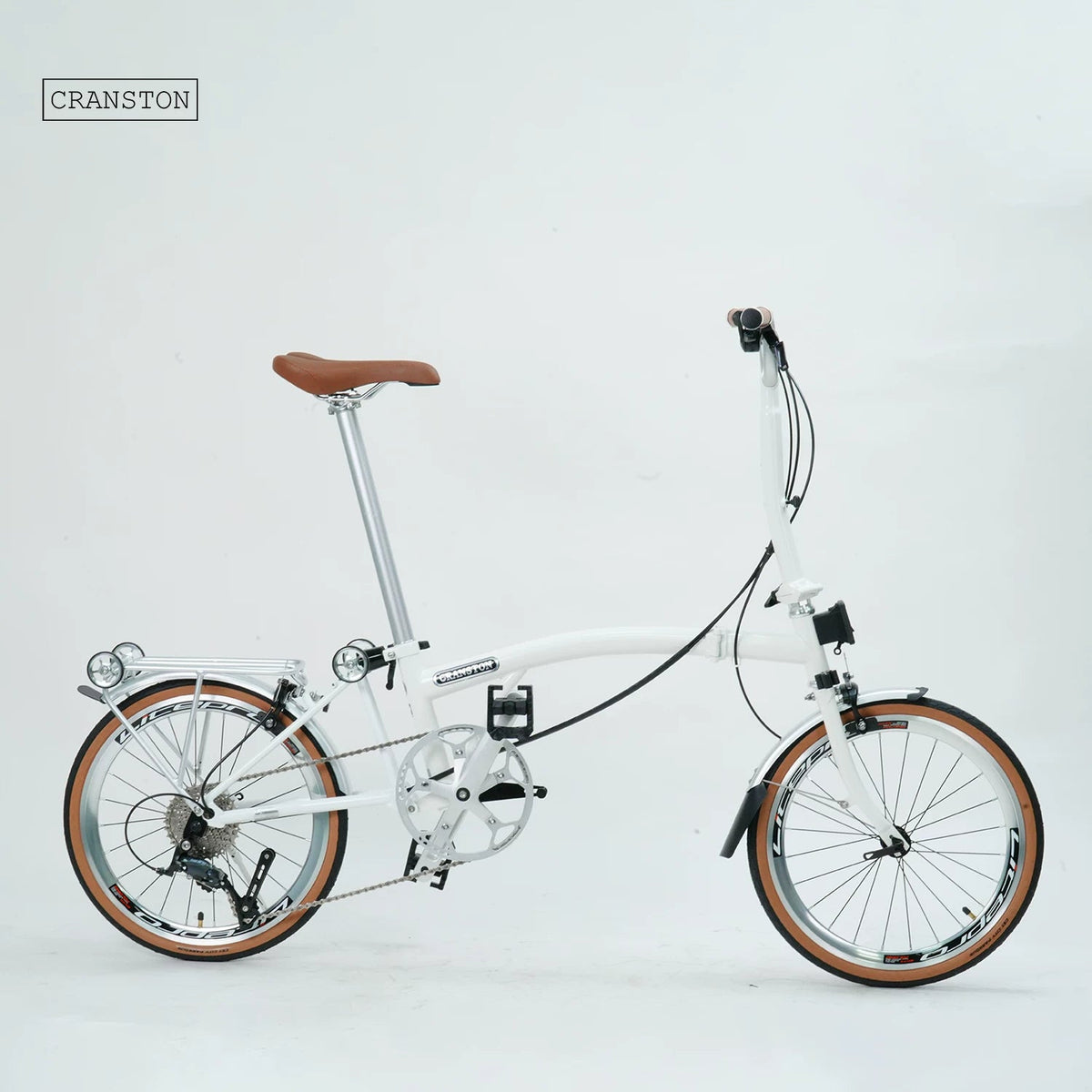 CRANSTON R20 20-Inch 9 Speed Chrome-Moly Steel 3-Fold Folding Bike - MochiBicycle