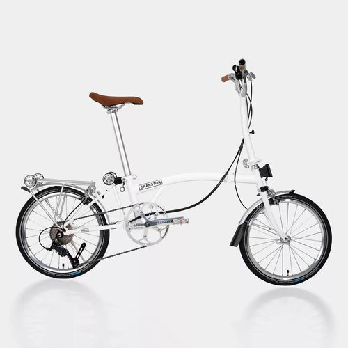 CRANSTON R20 MAX 16-Inch 9 Speed Chrome-Moly Steel 3-Fold Folding Bike - mochibicycle