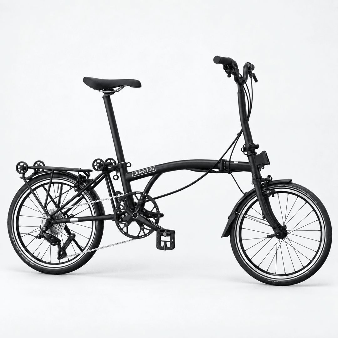 CRANSTON R20 MAX 20-Inch 9 Speed Chrome-Moly Steel 3-Fold Folding Bike - MochiBicycle