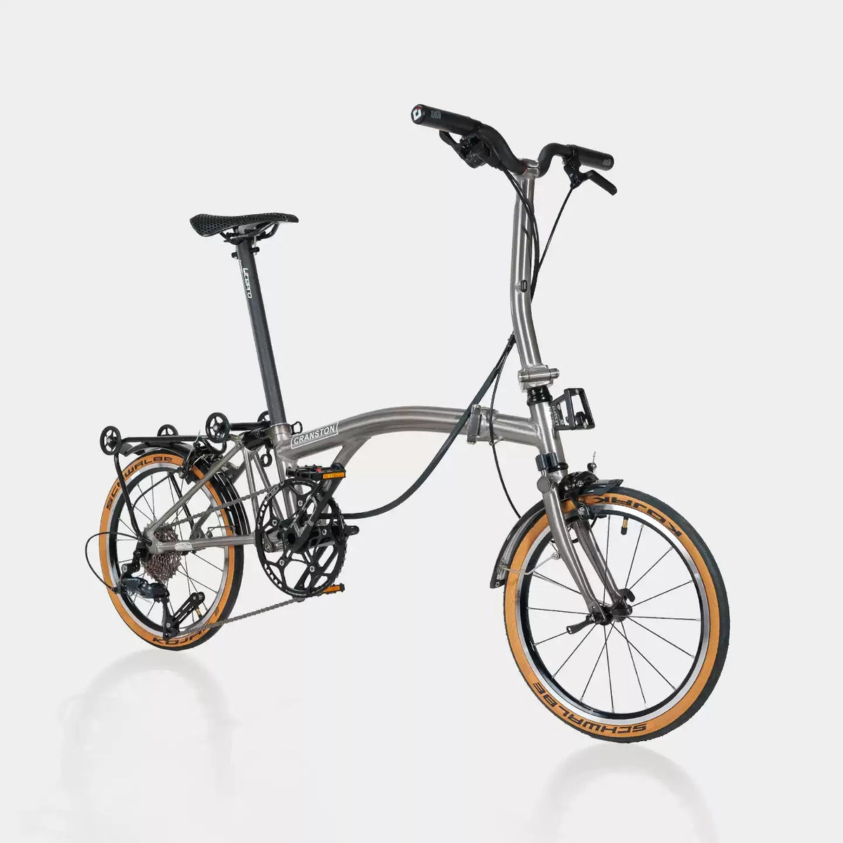 CRANSTON S9 16-Inch 9 Speed Aluminum - 3-Fold Folding Bike - mochibicycle