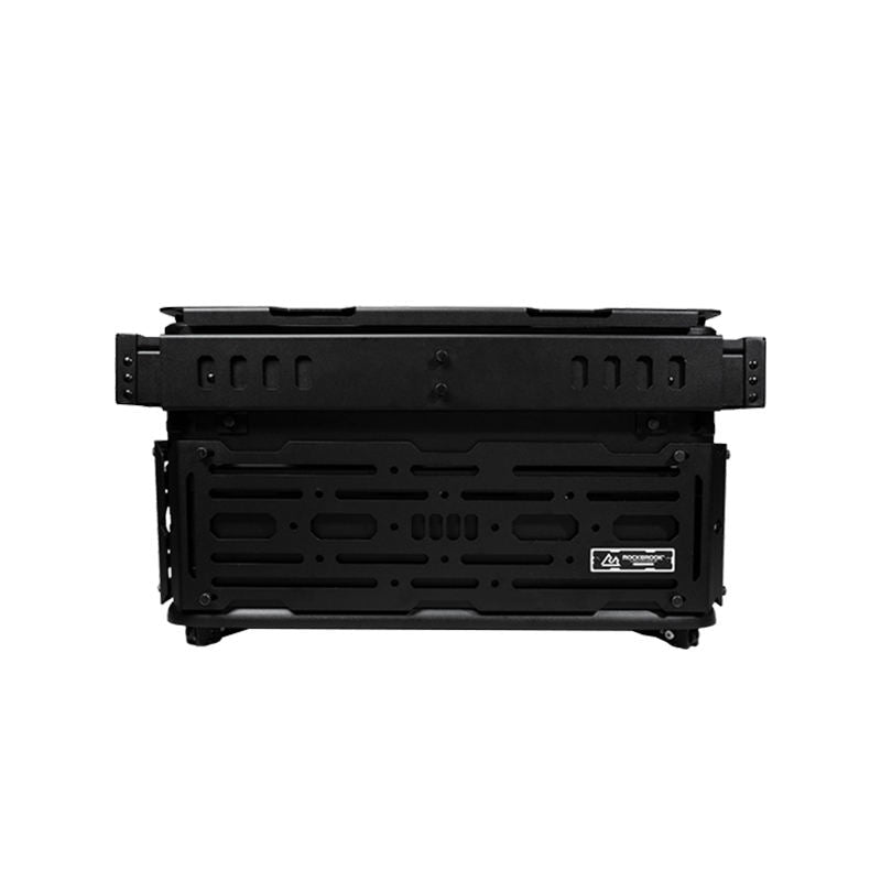 High Quality 50 Liters Black Aluminum Storage Case Flexible Space Design for Backyard Party Cooking Equipment Camping Cargo - mochibicycle