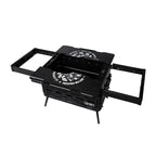 High Quality 50 Liters Black Aluminum Storage Case Flexible Space Design for Backyard Party Cooking Equipment Camping Cargo - mochibicycle