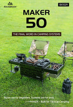 High Quality 50 Liters Black Aluminum Storage Case Flexible Space Design for Backyard Party Cooking Equipment Camping Cargo - mochibicycle